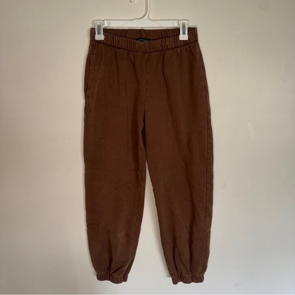 Brandy Melville Pants - Brandy Melville Brown Jogger Sweatpants OS